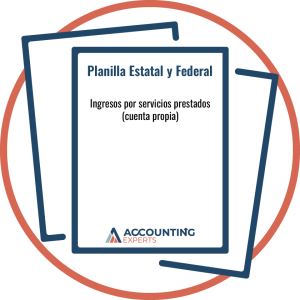 Planillas para cuenta propistas, servicios prestados o servicios profesionales (sin dependientes)